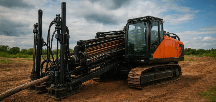 HDD drilling for fibre – Spülbohrung Glasfaser