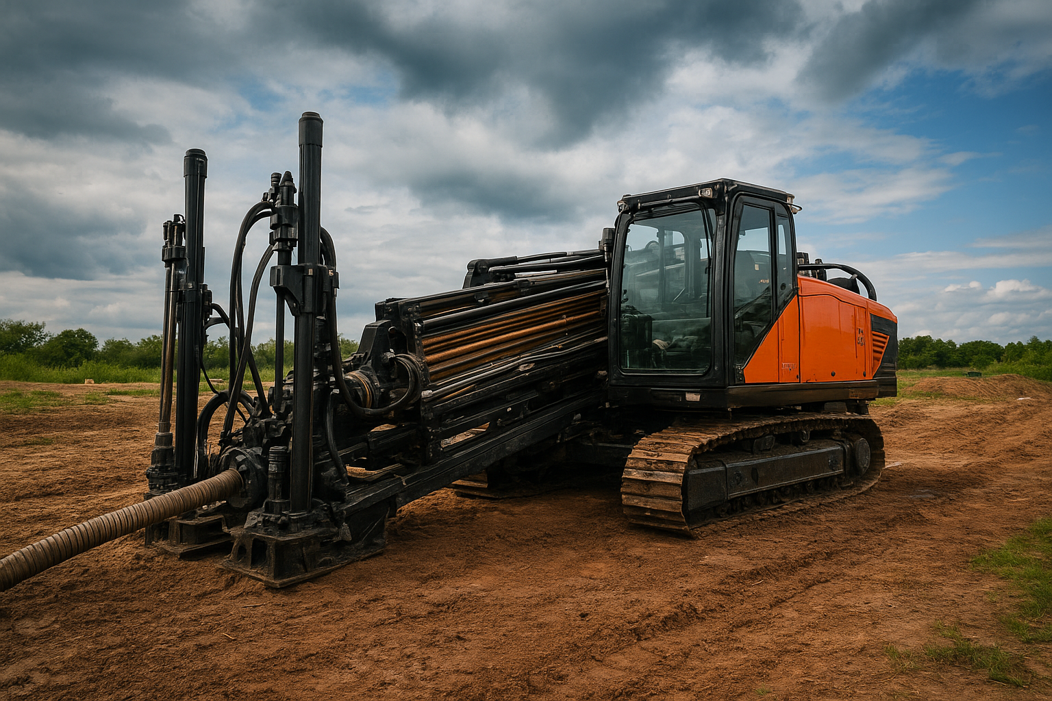 HDD drilling for fibre – Spülbohrung Glasfaser